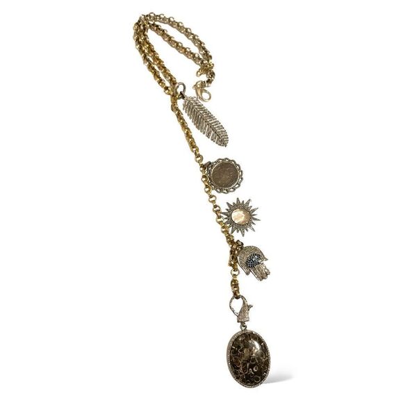 Custom Made Charm Statement Necklace with Removable/Changeable Adornments - Picture 11 of 11